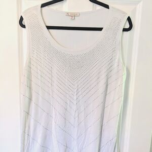 Silver studded tank top